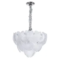 Люстра подвесная Капри (Kapri) A4078LM-6CC Arte Lamp белая на 6 ламп, основание хром в стиле современный Люстра подвесная Капри (Kapri) A4078LM-6CC Arte Lamp белая на 6 ламп, основание хром в стиле современный